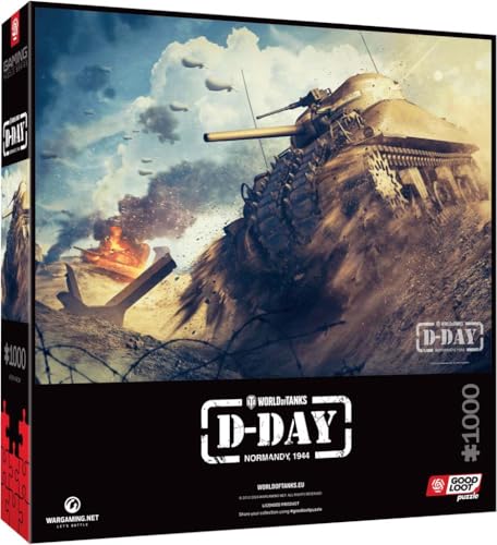 Good Loot GDL-24752 World of Tanks D-Day 1000 Pieces Puzzle, Multicolor von Good Loot