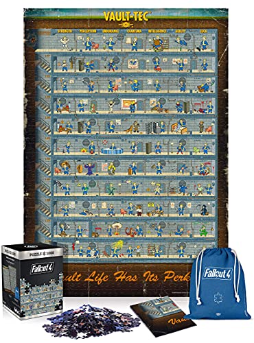 Good Loot GDL23121 Fallout 4 Perk Poster Puzzle, 1000 pcs von Good Loot