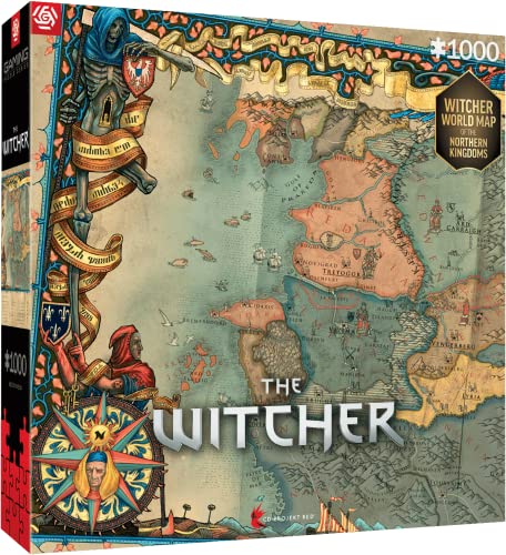 Good Loot Gaming : The Witcher The Northern Kingdoms - Difficult Hard 1000 Piece Jigsaw Puzzle – Computer Game Jigsaw Puzzle - for Video Game Lovers - for Adults and Kids 12+ - 34x48cm von Good Loot