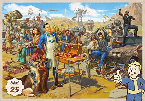 Good Loot Gaming Puzzle Fallout 25th Anniversary Puzzles Game Artwork for Adults Teens 1000 Piece Puzzle Game Puzzles Inspired by a Computer Game 68,3x48cm von Good Loot