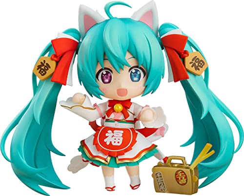 Good Smile Character Vocal Series 01: Hatsune Miku (Maneki Miku Ver.) Nendoroid Actionfigur, Mehrfarbig von Good Smile Company