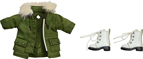 Good Smile Company - Nendoroid Doll Warm Clothing Boots & Mod Coat - Khaki Green Set von Good Smile Company