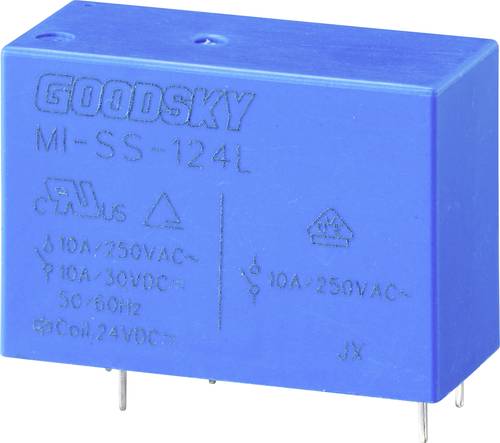 GoodSky MI-SS-124L Printrelais 24 V/DC 10A 1 Wechsler Tube von GoodSky