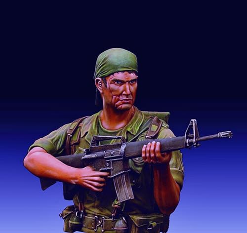 1/10 Resin-Büstenmodell-Bausatz eines US-Soldaten in Vietnam Unbemalte und unmontierte Miniatur-Resin-Modellteile // M1Q4x-5 1/10 Resin-Büstenmodell-Bausatz eines US-Soldaten in Vietnam Unbemalte und unmontierte Miniatur-Resin-Modellteile // M1Q4x-5 von GoodYouth