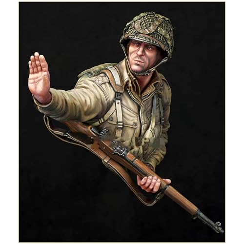 1/10 WWII Soldat Büste Harz Modell Bausatz Unbemalt und unmontiert Miniatur Harz Modell Bausatz //B3x6S5 von GoodYouth