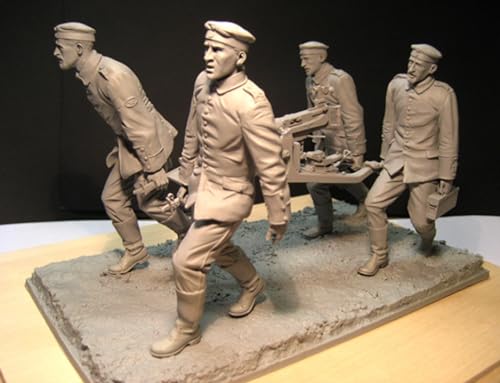 1/16 WW2 Deutscher Soldat Resin Modellbausatz Unbemalte und unmontierte Miniatur Resin Modellteile // M7Q9x-5 von GoodYouth