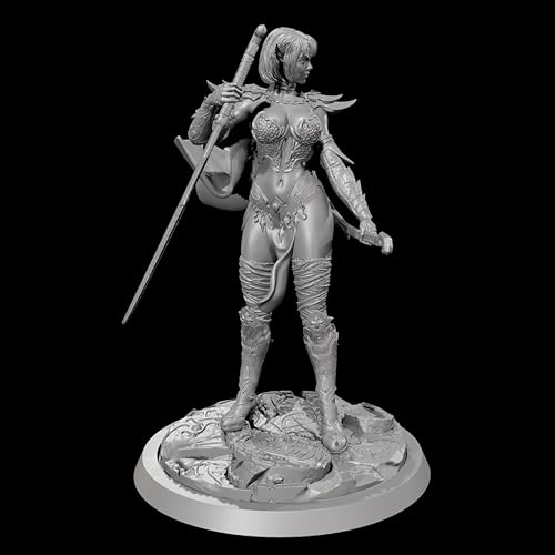 1/24 Ancient Female Samurai Warrior Resin Model Kit Unbemalt und unmontiert Miniatur Resin Model Kit // O9H7C22 von GoodYouth