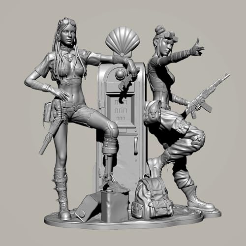 1/24 Sci-Fi Agent Female Warrior Resin Model Kit unbemalt und unmontiert Miniatur Harz Modellteile //oj4m-17 von GoodYouth