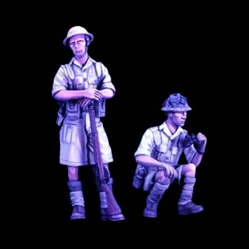 1/35 WWII Soldier Resin Model Kit Unbemalter und unmontierter Miniatur Resin Modell bausatz (2 Figuren, Keine Szene) / J9x3L11 von GoodYouth