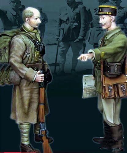 1/35 WWII Soldier Resin Model Kit Unbemalter und unmontierter Miniatur Resin Modell bausatz (2 Figuren, Keine Szene) / J9x3L20 von GoodYouth