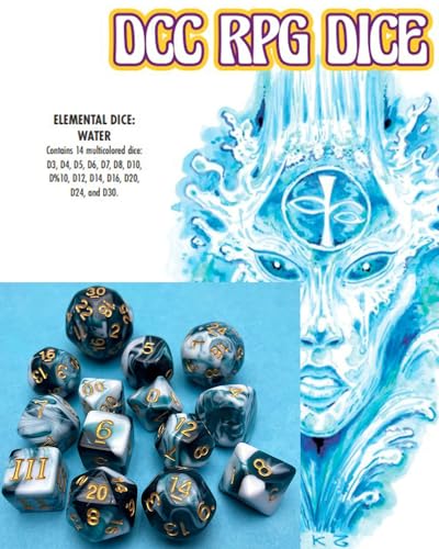 DCC RPG Dice Set Elemental Dice: Water von Goodman Games