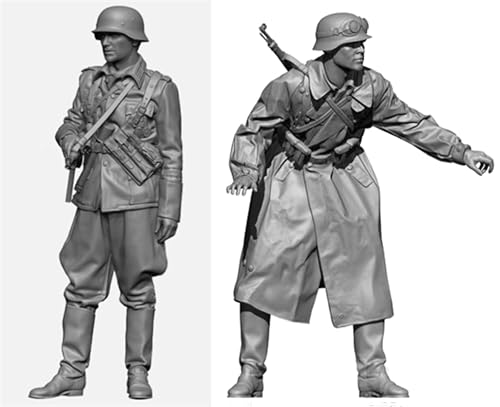 1/35 Unbemalt und unmontiert Resin Soldier Model Kit WWII Soldier Resin Soldier Model Kit (2 Figuren) //i9t7B5 von Goodmoel