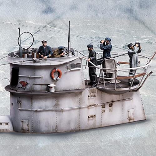 1/35 WWII German Submarine Squad Resin Figure Figur (5 Personen, kein U-Boot) / Unmontierter und unbemalter Soldaten-Miniaturbausatz/HC-3061 Goodmoel von Goodmoel