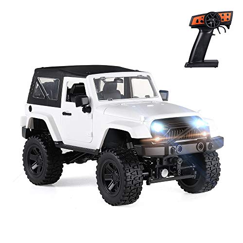 Goolsky F1 RC Car Fernbedienungs-LKW im Maßstab 1:14 4WD 2,4 GHz Offroad-RC-Trucks 30 km/h Hochgeschwindigkeits-Fahrzeugkriecher mit LED-Licht RC-Rennwagen für Kinder Erwachsene von Goolsky