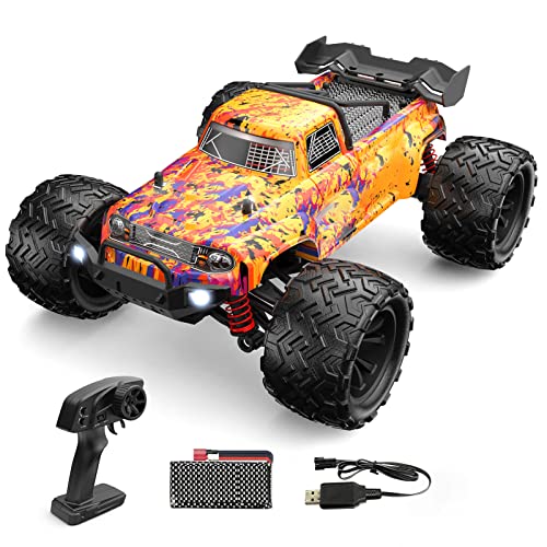 Goolsky Ferngesteuertes Auto, RC Truck 9500E 1/16 40 km/h 2,4G 4WD Full Scale All Terrain RC Truggy RTR mit LED Licht RC Crawler Geschenke für Kinder Erwachsene 1 Wiederaufladbar Batterie Orange Goolsky Ferngesteuertes Auto, RC Truck 9500E 1/16 40 km/h 2,4G 4WD Full Scale All Terrain RC Truggy RTR mit LED Licht RC Crawler Geschenke für Kinder Erwachsene 1 Wiederaufladbar Batterie Orange von Goolsky