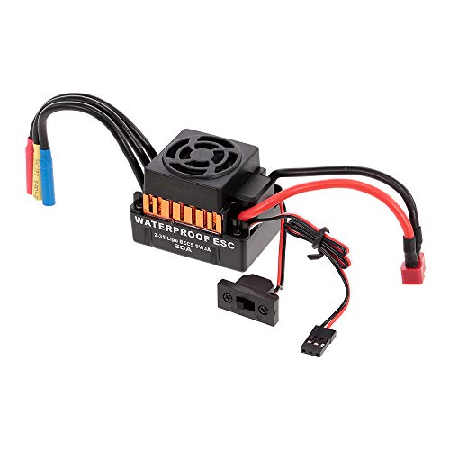 Goolsky HOBBYFANS 60A Brushless 2-3S ESC mit BEC für 1:10 TRAXXAS RC Auto Offroad Crawler Buggy Monster von Goolsky