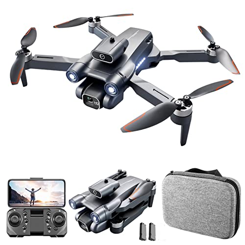 Goolsky LS-S1S Drohne mit Kamera Daul 6K WIFI Professional Bürstenloser Quadcopter mit Hindernisvermeidung, Optischer Fluss Positionierung, Gestenfotografie, Maintien D'Altitude Mode 'Headless' 2 Akku von Goolsky