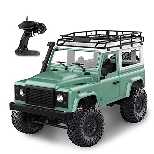 Goolsky Rock Crawler MN-D90 1/12 4WD 2.4G Hochgeschwindigkeitsfernbedienung Geländewagen RC Auto LED Licht RTR Green von Goolsky