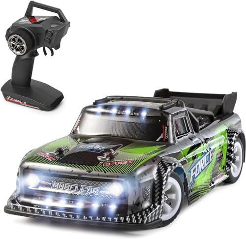 Goolsky WLtoys 284131 RC Auto, 1/28 RC Drift Auto 2,4GHz 30 km/h 4WD Hohe Geschwindigkeit RC Rennauto LED Licht 130 Bürstenmotor RTR Gummireifen Metallgehäuse Kinder Geschenk mit 1 * 7,4V Batterien von Goolsky