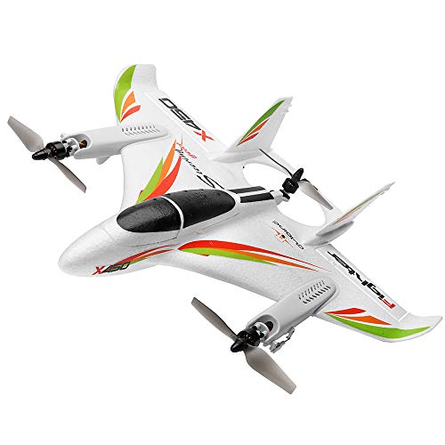 Goolsky XK X450 RC Flugzeug, Ferngesteuertes Flugzeug RC Aeroplane Segelflugzeug mit 6 Achsen Gyroskop 3 Flugmodi 2.4G Fernbedienung 3D/6D Umschaltung, RC Plane für Anfänger Kinder Erwachsene von Goolsky