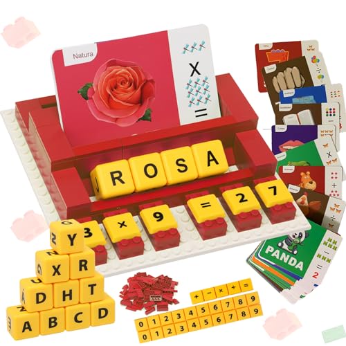 Goorder Buchstaben Lernen Spiele Italienisch Scrabble für Kinder ab 3 Montessori Spielzeug Bausteinen Lernspielzeugvon 4 5 6 7 8 Jahren Kinderspielzeug Einschulung Geschenk Mädchen Jungen von Goorder