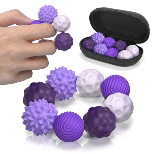 Goorder Silikon-Magnetkugeln Fidget Spielzeug, 8er Pack Anti-Stress Kugeln für Erwachsene & Teens, Sensorisches Finger Training, Leises Bürotoy mit 4 Texturen, Magnetisches Geschenk Goorder Silikon-Magnetkugeln Fidget Spielzeug, 8er Pack Anti-Stress Kugeln für Erwachsene & Teens, Sensorisches Finger Training, Leises Bürotoy mit 4 Texturen, Magnetisches Geschenk von Goorder