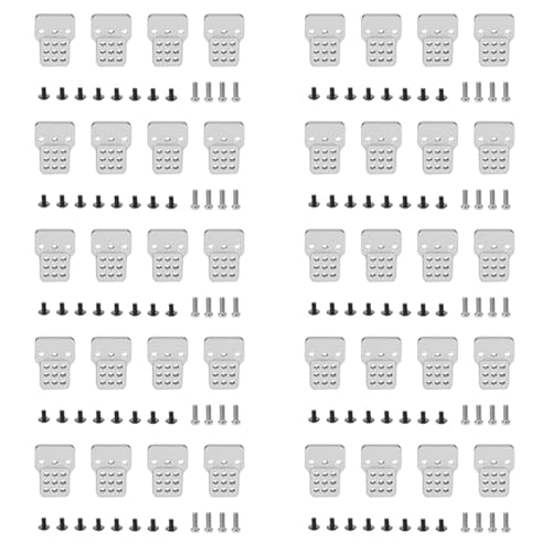 Goorvoucs 40X Metallverstellbarer StoßDäMpferhalterungs-VerläNgerungssitz für C14 C24 C34 C44 B14 B16 B24 B36 1/16 RC-Autoteile, Silber von Goorvoucs