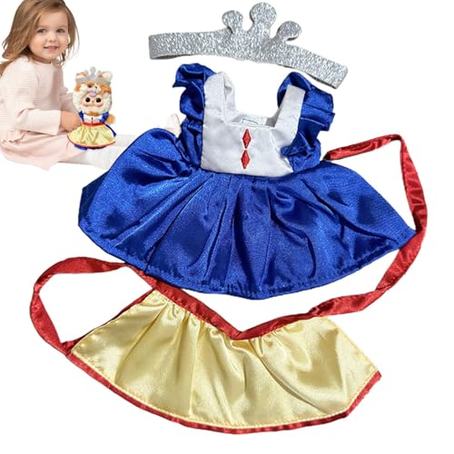 Goowafur 20 cm Puppenkleidungskleid, 20 cm Plüschpuppenkleidung - Gefüllte Puppenkleider,Stoffpuppen-Anziehkleidung, Märchen-Themenkleid für Plüschpuppe, kleines Puppenzubehörkleid von Goowafur