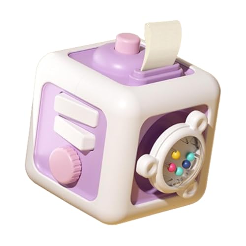 Goowafur Beschäftigungswürfel für Kleinkinder, Sinneswürfel, Kinder-SensorbrettSpielzeug, Fidget Cube Board Babys Spielzeug Aktivitätswürfel Reisespielzeug für mehr als 2 Jahre alte Kleinkinder von Goowafur