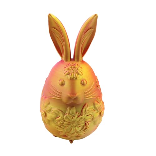 Goowafur Bunny Ostereier, Ostereier gefüllt | Dekorative Hasen -Eiersuche | Animal Fidget Toy, leeres Osterspielzeug, Osterhome Schreibtischdekor für Korbdose Füllstoffe von Goowafur