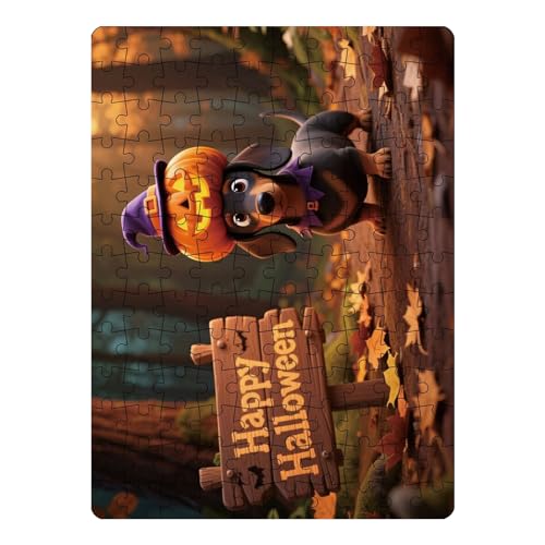 Goowafur Halloween Puzzle | 130 Teile Kinderpuzzles Mit Kürbis Und Tieren Auch Für Familien | Lernspielzeug Anspruchsvoller Spielspaß Als Halloween Dekoration Für Den Familienabend Goowafur Halloween Puzzle | 130 Teile Kinderpuzzles Mit Kürbis Und Tieren Auch Für Familien | Lernspielzeug Anspruchsvoller Spielspaß Als Halloween Dekoration Für Den Familienabend von Goowafur