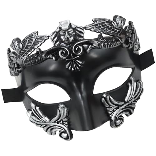 Goowafur Mittelalterliche Gesichtsbedeckung,Cosplay Mittelalterliche Gesichtsbedeckung | Halloween Mysteriöse Luxus-Gesichtsdekorationshülle | Antike römisch-griechische Maskerade-Gesichtsbedeckung von Goowafur