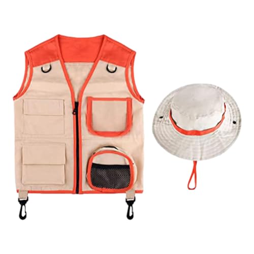 Goowafur Outdoor-Explorer-Set für Kinder | Jagdkostümset für Outdoor-Abenteuer | Parkmanager-Kostüm für Kinder, Outdoor-Abenteuer und Rollenspiel-Kostüm für Park-Picknick, Camping und von Goowafur