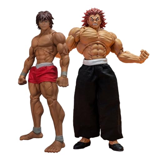 Anime Hanma Yujiro Action Figure- BAKI Battle Model Stance,19CM Desktop Ornament PVC Statue Sammlerstück Geschenk für Anime Fans von Gooyeh