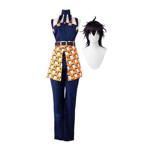 Anime JJBA Cosplay Kostüm Trish Una/Guīdo Mista/Giorno Giovanna/Narancia Ghirga Cosplay Kostüm Anime Uniform Outfit Set ür Männer Frauen Halloween Party Kostüm von Gooyeh