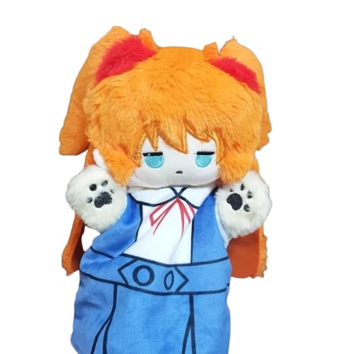 Asuka Langley Soryu Plüschfigur, Anime Ayanami Rei Soft Figur, Anime Handpuppen for Adults, Anime Manga Merch Ayanami Rei Handpuppen, Geschenk für Anime Fans 25CM von Gooyeh