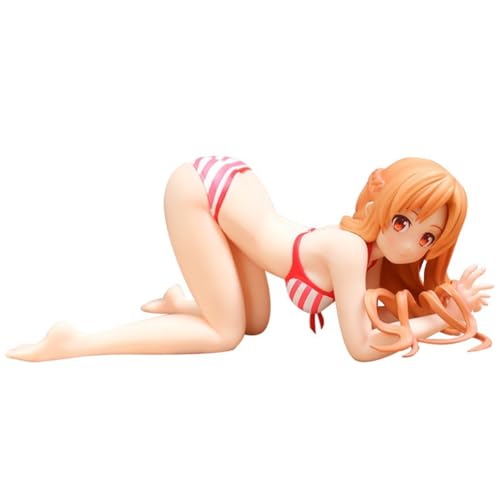 Asuna Anime Figur Asuna liegend Haltung Badeanzug Action Figur Modell PVC Statue Ornamente Sammlerstücke 19,5 * 9cm von Gooyeh