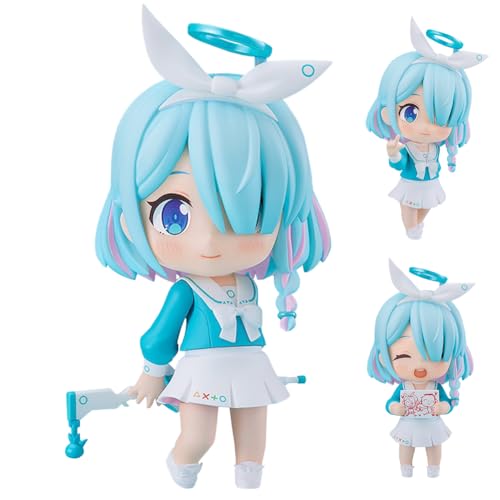 Blue Archive Figur Arona Action Figure Anime Zubehör für austauschbare Köpfe Charakter Modell PVC Dekoration Ornamente Sammlerstücke 10CM von Gooyeh