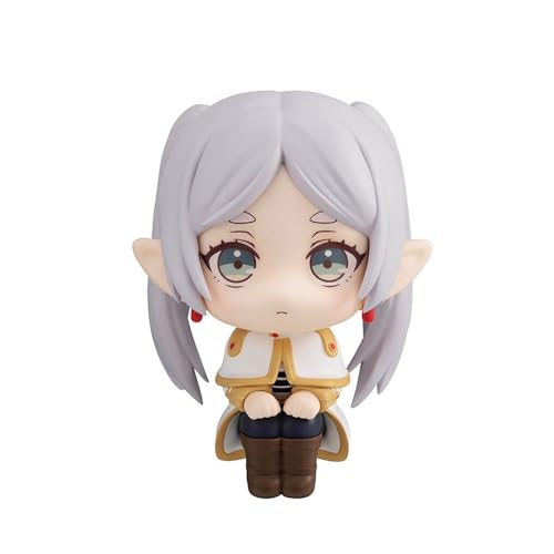 Frieren Figur Anime Frieren: Beyond Journey's End Look Up Figur Niedlich Frieren Figur Sitting Statue Modell 11CM Tischdekoration Dekoration von Gooyeh