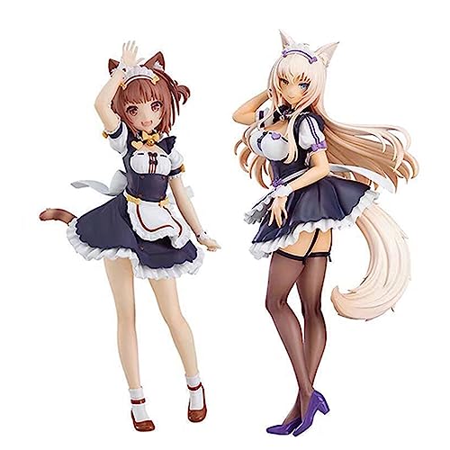 Gooye 2pcs NEKOPARA Figur Chocola/Vanilla Action Figur Schönheit Mädchen Anime Figuren PVC Statue Sammlung Modell Desktop Ornamente Geburtstag 10-26cm von Gooyeh