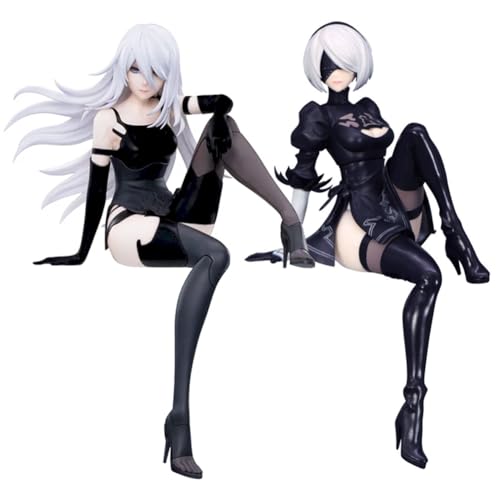 Gooyeh 2PCS A2automata Figur 2B Figur No.2 Type B Figur A2 Statue Spiel-Actionfigur Nudelstopper Actionmodell Statue Cartoon Skulptur Auto Ornamente Sammlerstück Geschenke 14CM von Gooyeh