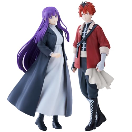 Gooyeh 2PCS Anime Frieren: Beyond Journey's End Figure Fern and Stark Actionfigur 16CM PVC Modell Desktop×Decorate Collections Geburtstagsgeschenk für Fans von Gooyeh