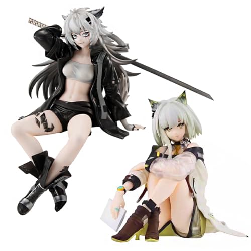 Gooyeh 2pcs Arknights Figuren Lappland und Kal'tsit Action Figuren PVC Statue Kombination Modell Anime Figur Sammlerstück Skulptur Geschenke 14cm von Gooyeh