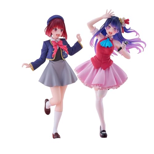 Gooyeh 2pcs Hoshino Ai Figur Anime Oshi no Ko Arima kana Figuren Anime Modell Statue Auto Dekoration PVC Skulptur Handgefertigt Sammlerstück für Fans 18CM von Gooyeh