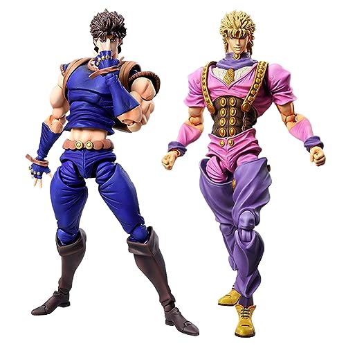 Gooyeh 2pcs Jonathan Joestar&Dio Brando Figur Action Figur Anime Figuren PVC Statue Modell Sammlung Desktop Ornamente Geburtstag 17cm von Gooyeh