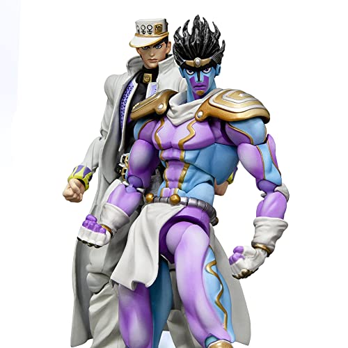 Gooyeh 2pcs Kujo Jotaro&Star Platinum Figur Action Figur Anime Figuren PVC Statue Modell Sammlung Desktop Ornamente Geburtstag 17cm von Gooyeh