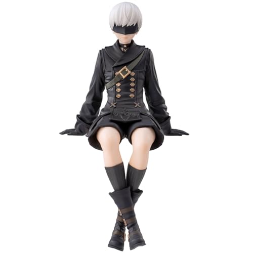 Gooyeh 9Sautomata Figur No.9 Type S Anime 9Syorha 9S Modell Figur Nudelstopper Actionmodell Statue Cartoon Skulptur Auto Ornamente Sammlerstück von Gooyeh