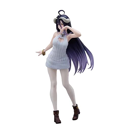 Gooyeh Albedo Action Figuren Albedo Anime Spiel Figuren Statue Modell Sammlung Home Dekoration Xmas Geschenk 18cm von Gooyeh