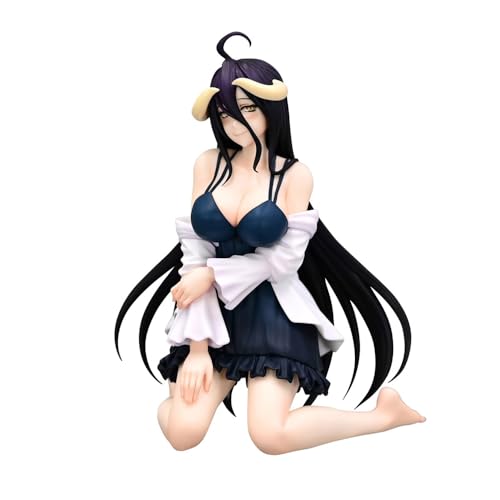 Gooyeh Albedo Figur Anime Nudel Stopper Figur Kniende Position PVC-Skulptur Anime-Kollektion Modell-Ornamente Handgemachte Sammlerstück Display Dekoration für Fans 12CM von Gooyeh