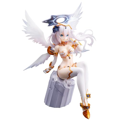 Gooyeh Anime-Figur, Black Heart Figur, Anime Spiel Modellstatue, Cartoon-Manga, Sitzendes Modell Einer schönen Frau mit Flügeln, Cyberdimension Neptunia, Geschenke für Fans 22CM von Gooyeh